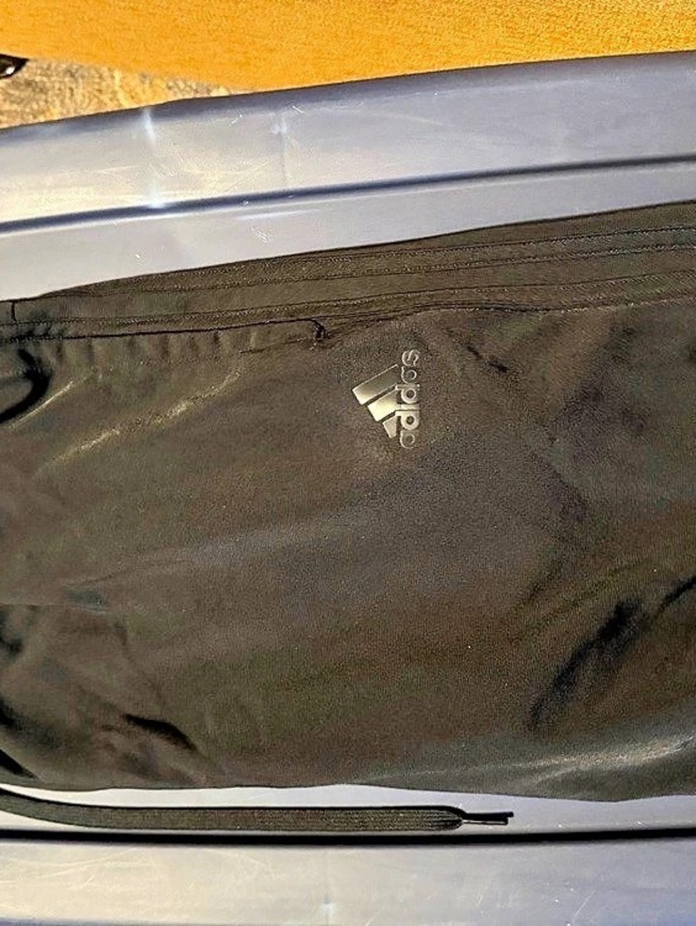 adidas Athletic Shorts in Black Large